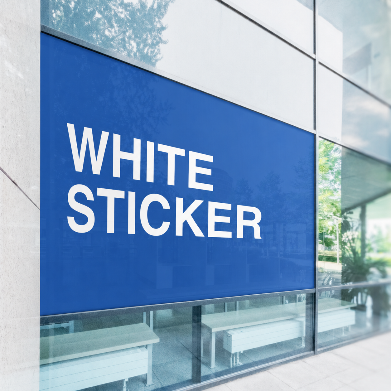 White Sticker